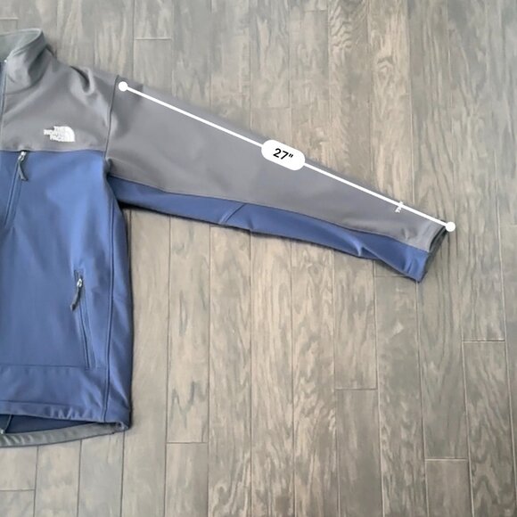 Grey & Blue North Face Large Men's Jacket - Picture 6 of 15